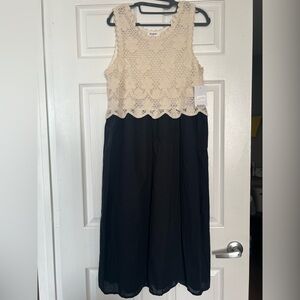 New! Crochet/cotton dress